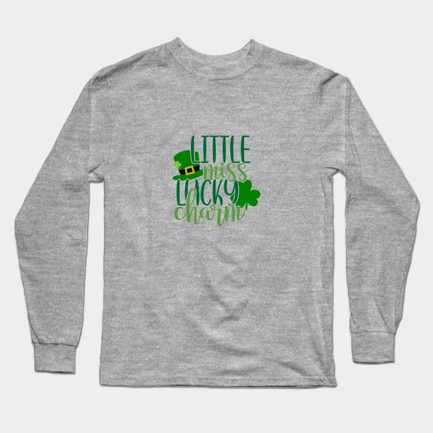 Little Miss Lucky Charm Long Sleeve T-Shirt by GoodWills